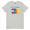 Hello Kitty Keep Going T-Shirt (Athletic Heather) Apparel Printful Athletic Heather S 