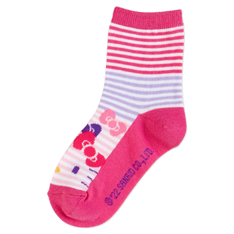 Hello Kitty 3-Pair Kids Crew Sock Set (Pink) Kids Japan Original   