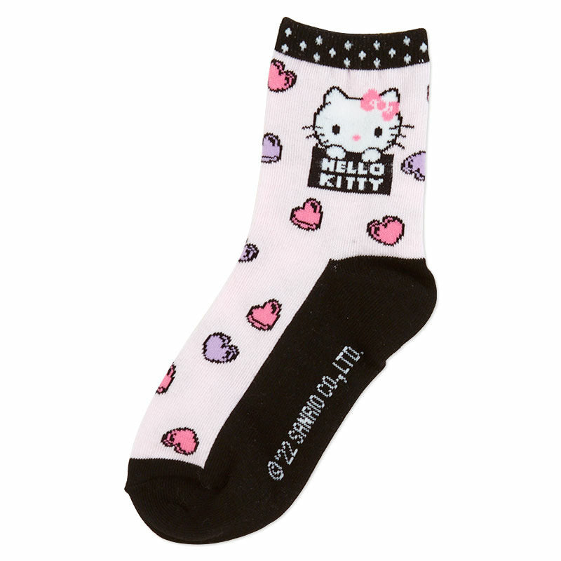 Hello Kitty 3-Pair Kids Crew Sock Set (Purple)