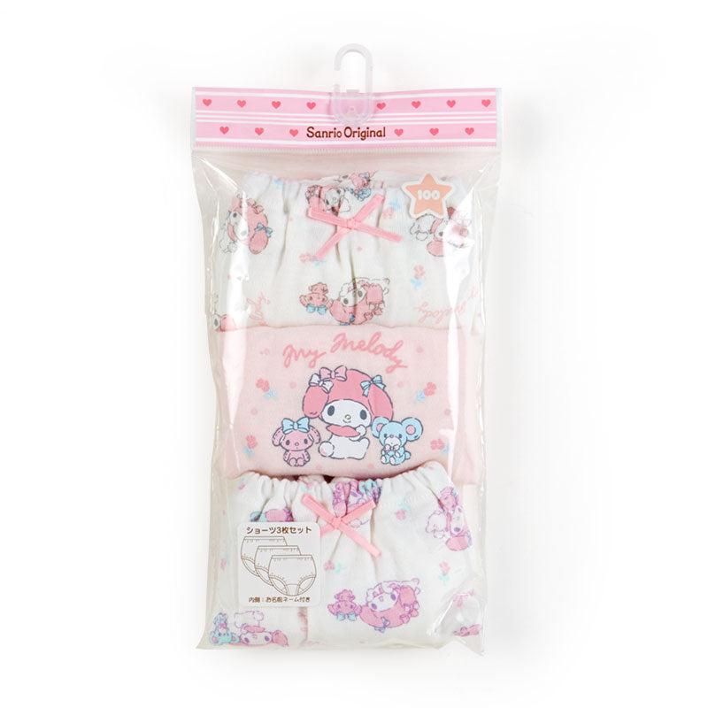 Sanrio Hello Kitty Girls Underwear Kids Shorts Set of 3 90Cm Cute Pink Japan
