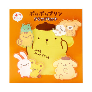Pompompurin Mini Clips (Team Pudding Series) Stationery Japan Original   