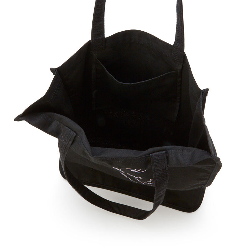 Kuromi Canvas Easy Tote Bag (Black) Bags Japan Original   