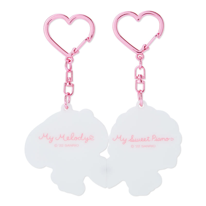 My Melody &amp; My Sweet Piano Magnetic Keychain (Always Together Series) Accessory Japan Original   