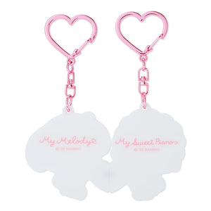My Melody & My Sweet Piano Magnetic Keychain (Always Together Series) Accessory Japan Original   