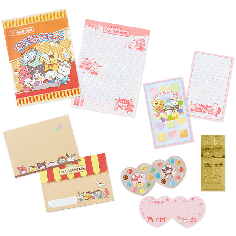 Sanrio Letter Set Dagashi Honpo Candy Shop Mix