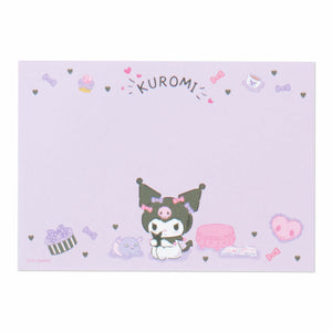 Kuromi Sticker and Memo Pad Set Stationery Sanrio Original   