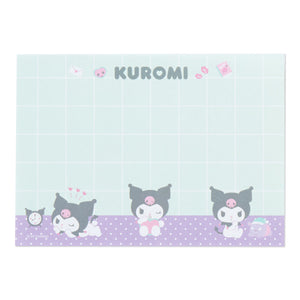 Kuromi Sticker and Memo Pad Set Stationery Sanrio Original   