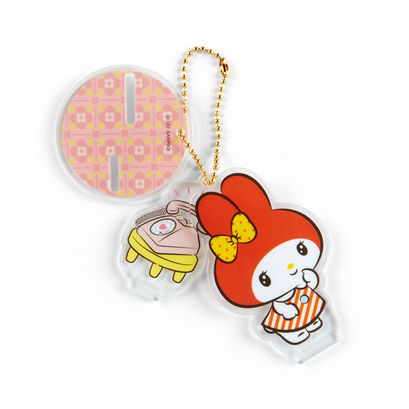 My Melody Acrylic Keychain and Stand (Retro Room Series) Home Goods Japan Original   