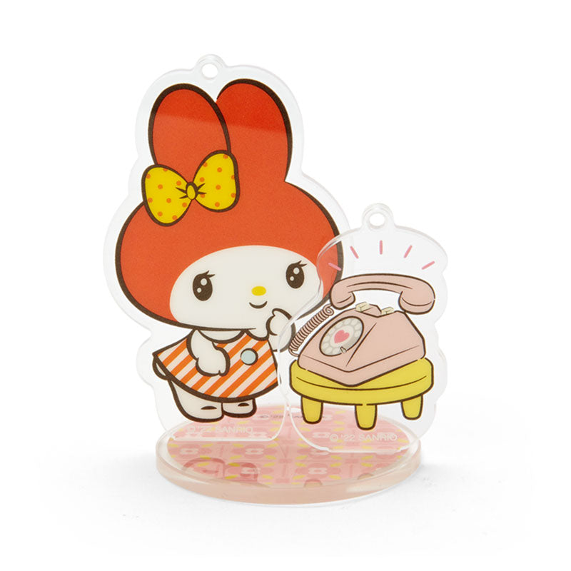 My Melody Acrylic Keychain and Stand (Retro Room Series) Home Goods Japan Original   