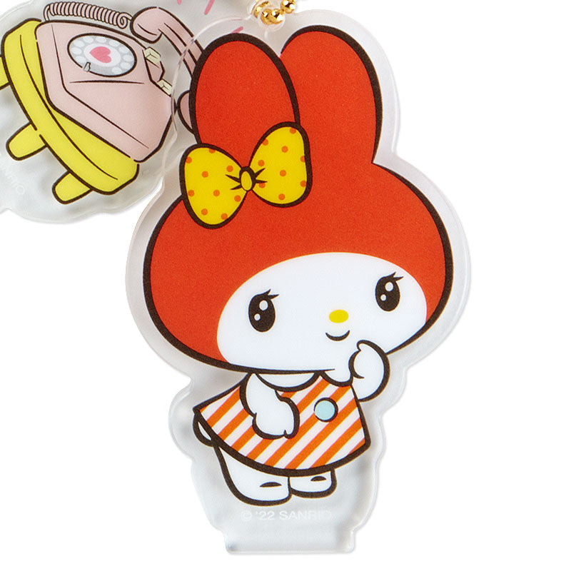 My Melody Acrylic Keychain and Stand (Retro Room Series) Home Goods Sanrio Original   