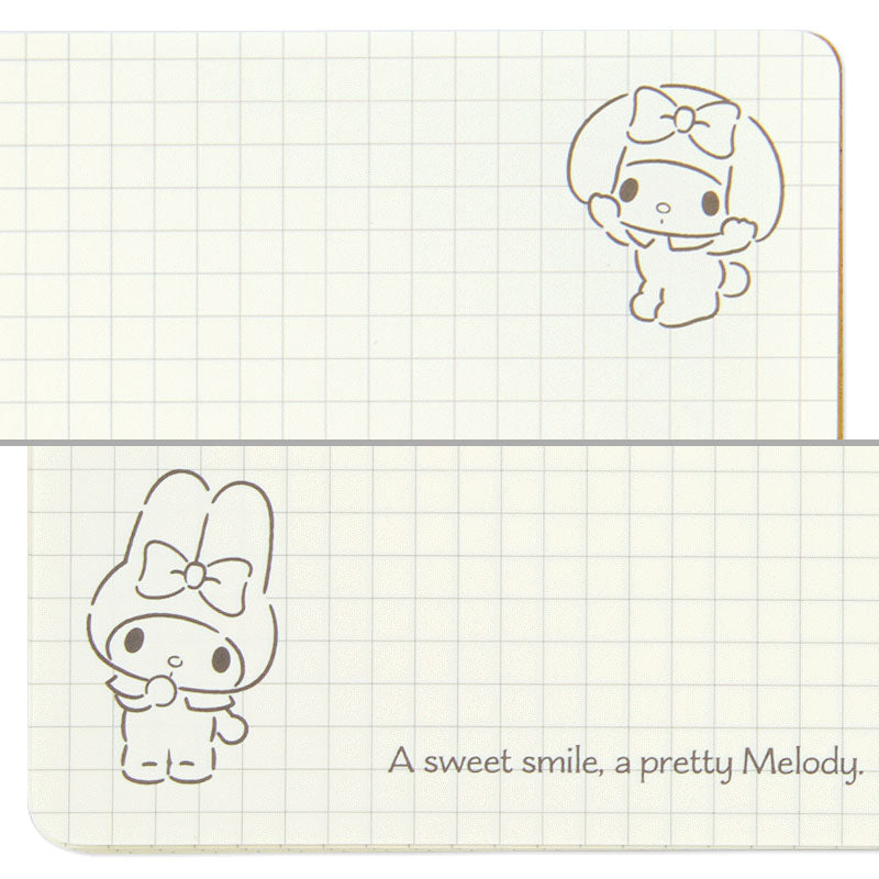 My Melody Grid Notebook (Calm Series) Stationery Sanrio Original   