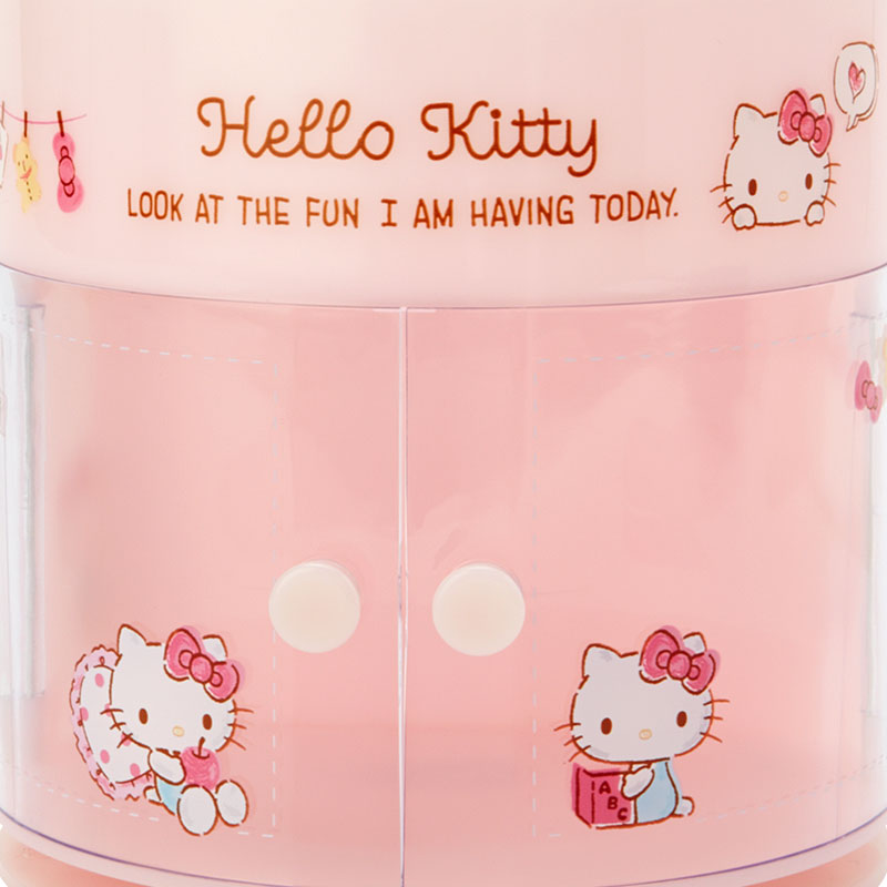 Hello Kitty Rotating Cosmetics Case Home Goods Japan Original   