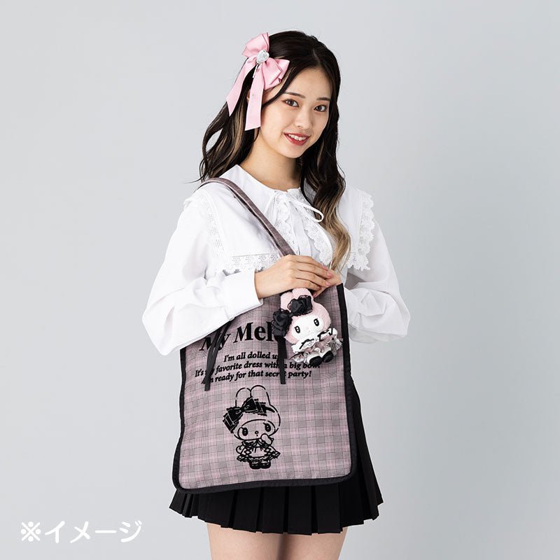 My Melody Plaid Tote Bag (Secret Melokuro Series) Bags Japan Original   