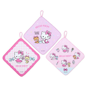 Hello Kitty Wash Towels (Set of 3) Home Goods Japan Original   
