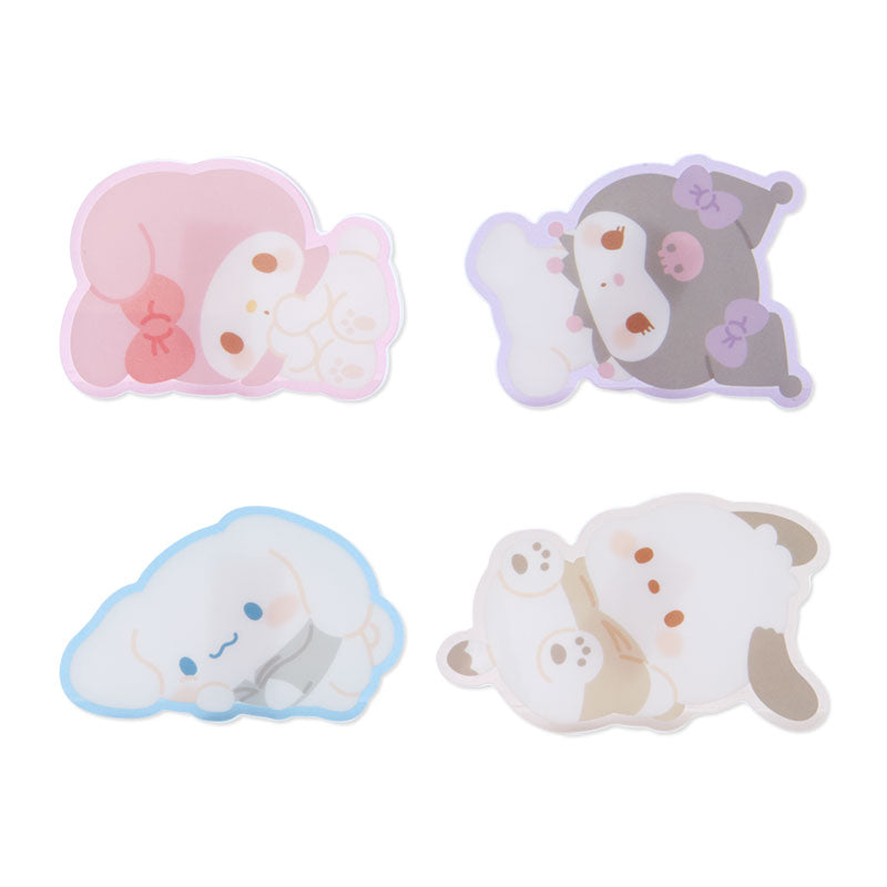 Sanrio Characters 4-Piece Clip Set (Just Chillin&#39; Series) Stationery Japan Original   
