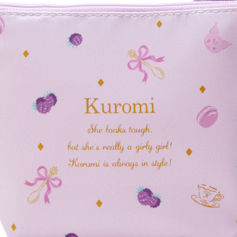 Kuromi Zipper Pouch (Tea Room Series) Bags Japan Original   