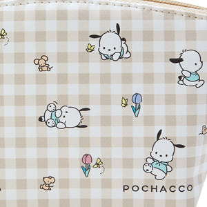 Pochacco Gingham Zipper Pouch Bags Japan Original   