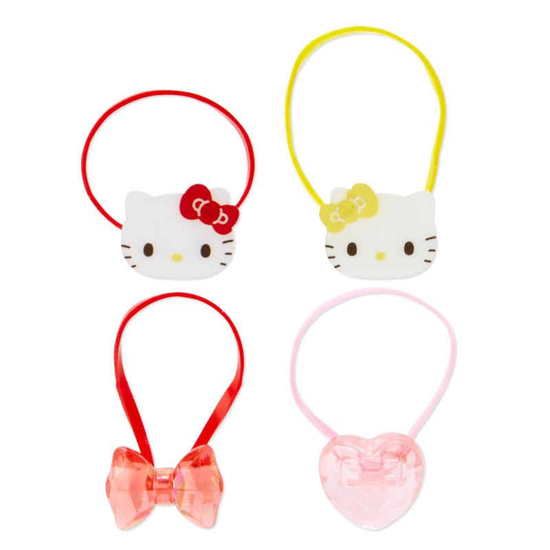 Hello Kitty 4-pc Mini Hair Tie Set Japan Original